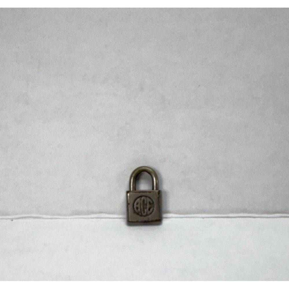 Vintage Ace Miniature Brass Padlock Small Collectible Lock No Key
